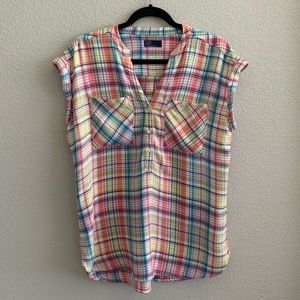 Gap cap sleeved popover Top